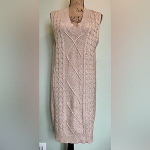 Umgee Beige Cable Knit Sweater